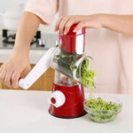 Multi-function chopper hand roller rotary grater